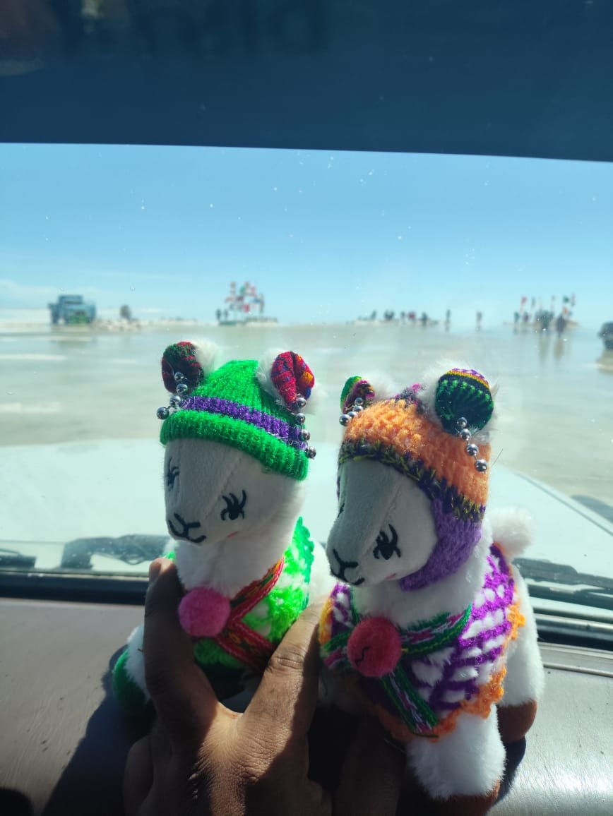 Artesanato tradicional boliviano em Colchani