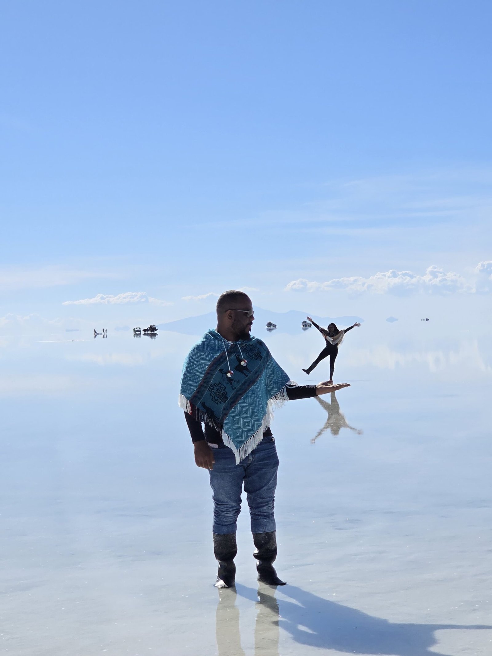 Reflexos mágicos no espelho do Salar