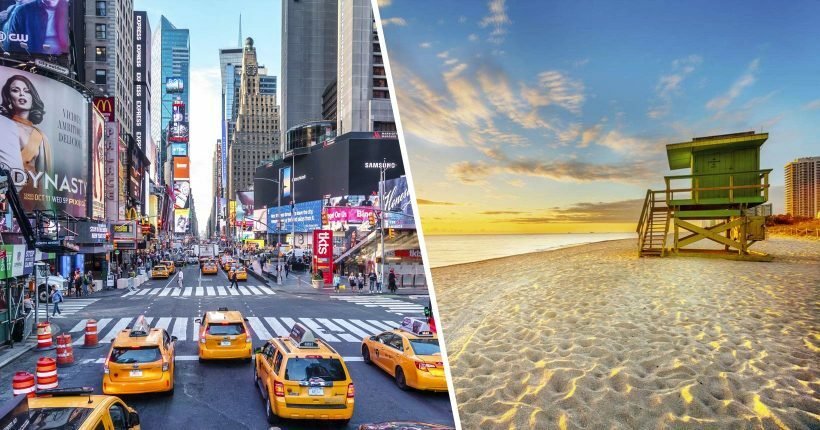 Promoção 2 em 1 leva a Miami e mais quatro cidades dos EUA a partir de R$ 2.763 com bagagem despachada - Imagem do artigo original